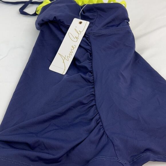 Anne Cole Navy Blue Halter Tankini Top Size S - Picture 8 of 8